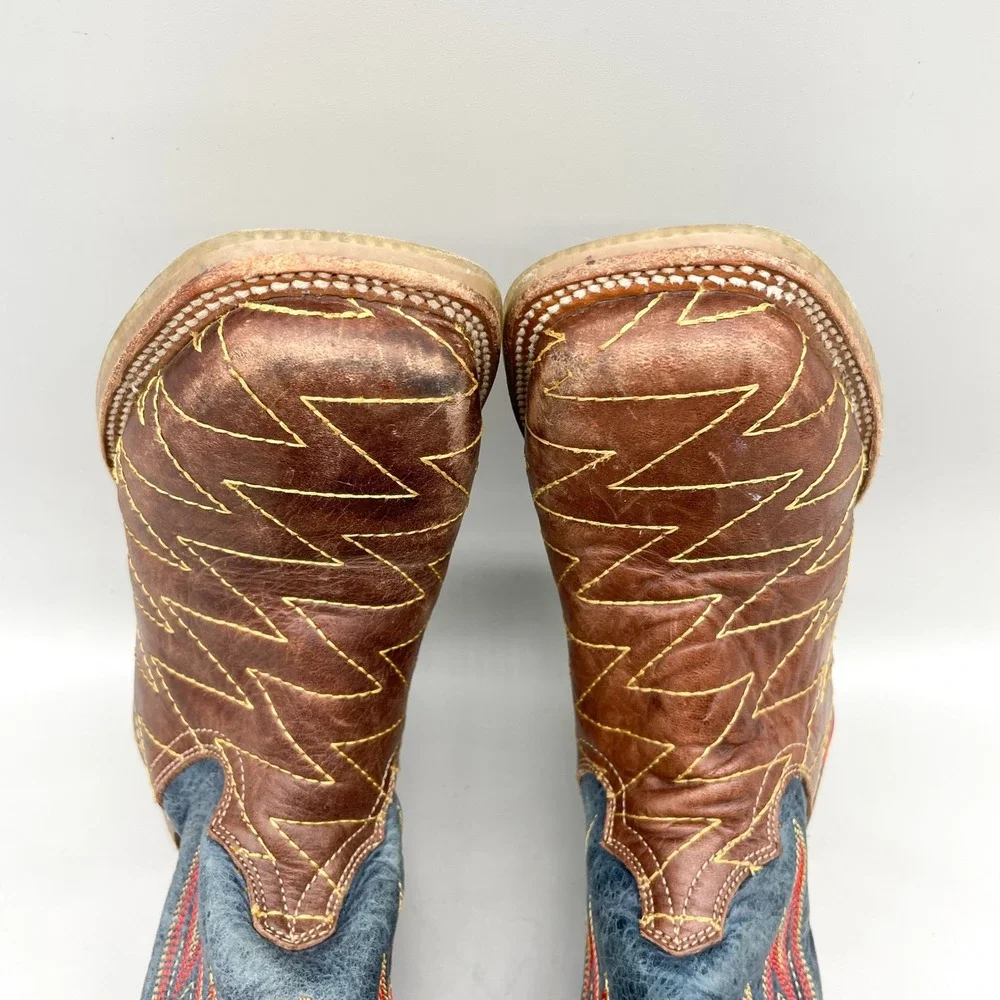Tin Haul Kids 3 Lightning Fast Boys Western Cowboy Boots Brown Leather